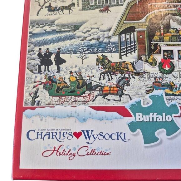 Buffalo Games Charles Wysocki Holiday Collection 'Twas the Twilight Before Chris - Picture 4 of 9